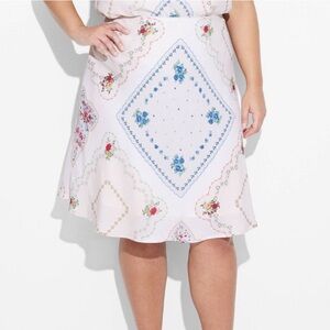 Wild Fable Floral Print A-Line Skirt